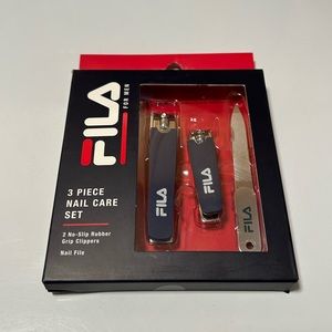 Fila mens 3 Piece large nail care clipper set new